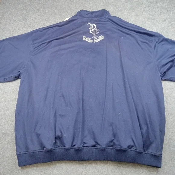 Pelle Pelle Jacket Mens 4XL Navy Blue Full Zip Track Crown Patchwork‎ PP Logo